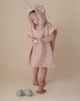 Mushie Bear Poncho Towel - Blush