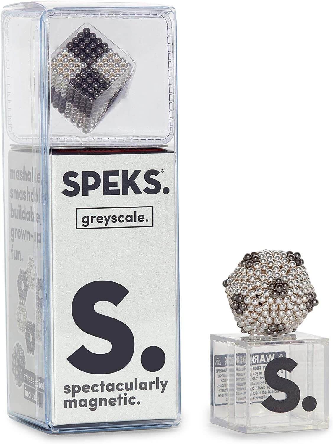 Speks Tones Series 2.5mm Magnetic Balls - Greyscale (Two-Tone Grey)
