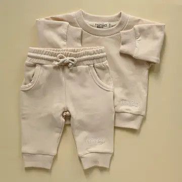Minika Jogger Set - Cream 5T