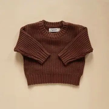 Minika Knit Sweater - Cacao 18-24M