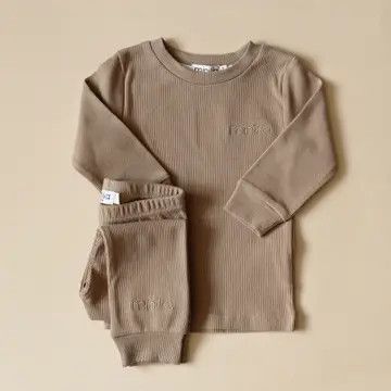 Minika Pajamas Set - Taupe 18-24M