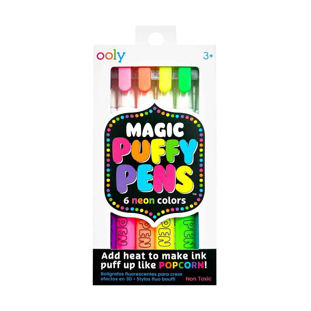 Magic Puffy Neon Pens
