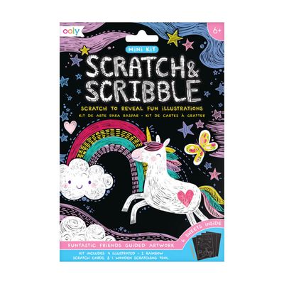 Mini Scratch &amp; Scribble Art Kit: Funtastic Friends
