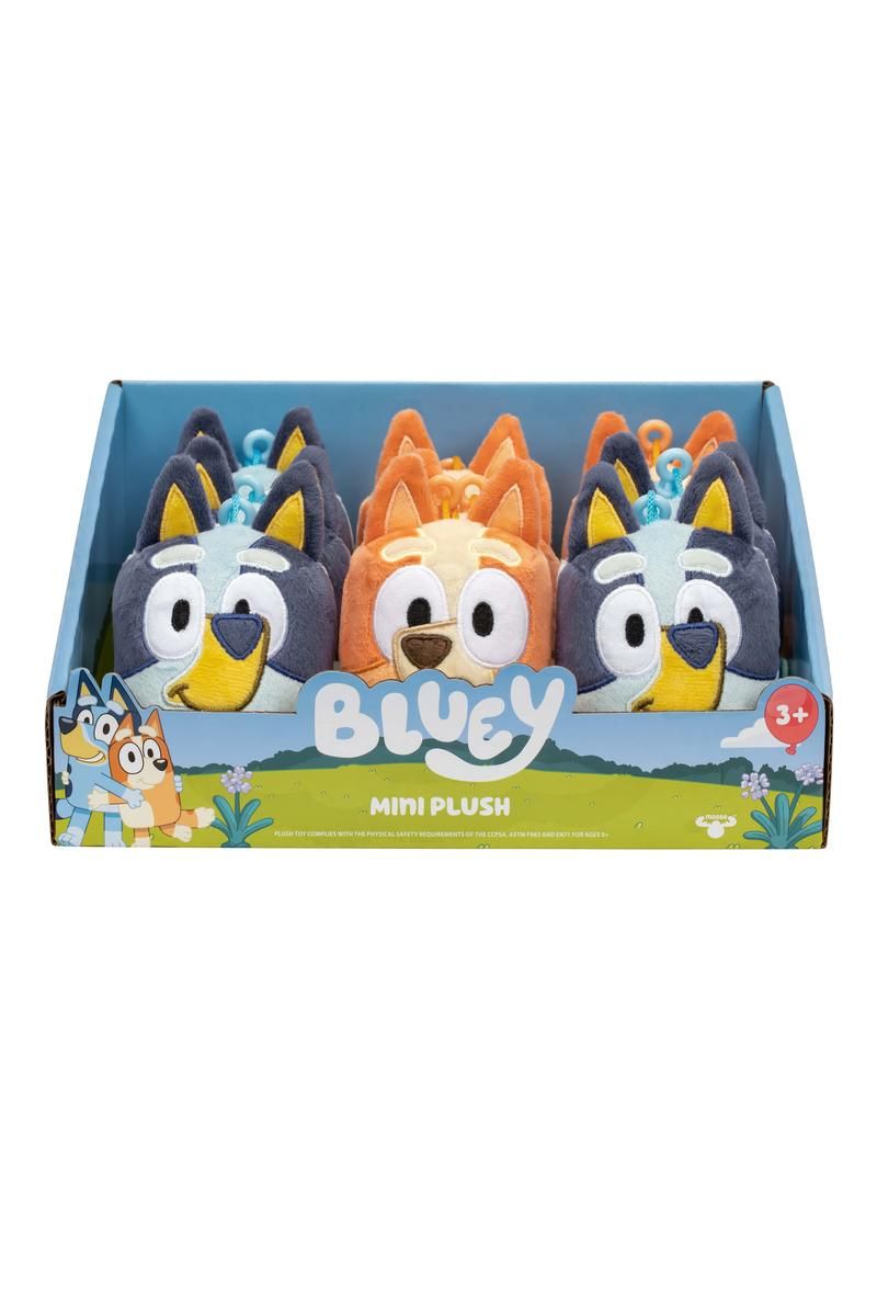 Bluey Mini Clip-On Plush Assortment