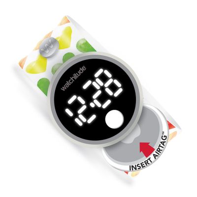 Watchitude Watercolor Hearts - Tag’d Trackable Slap Watch