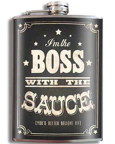Trixie &amp; Milo Flask - Boss with the Sauce