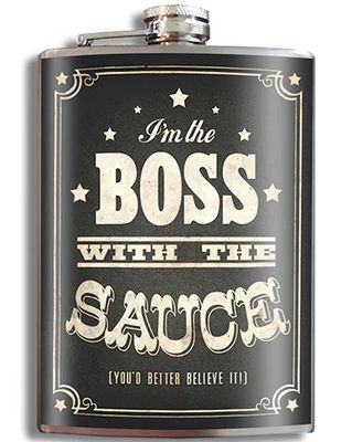 Trixie &amp; Milo Flask - Boss with the Sauce