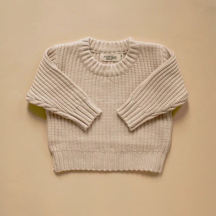 Minika Knit Sweater - Cream 3T