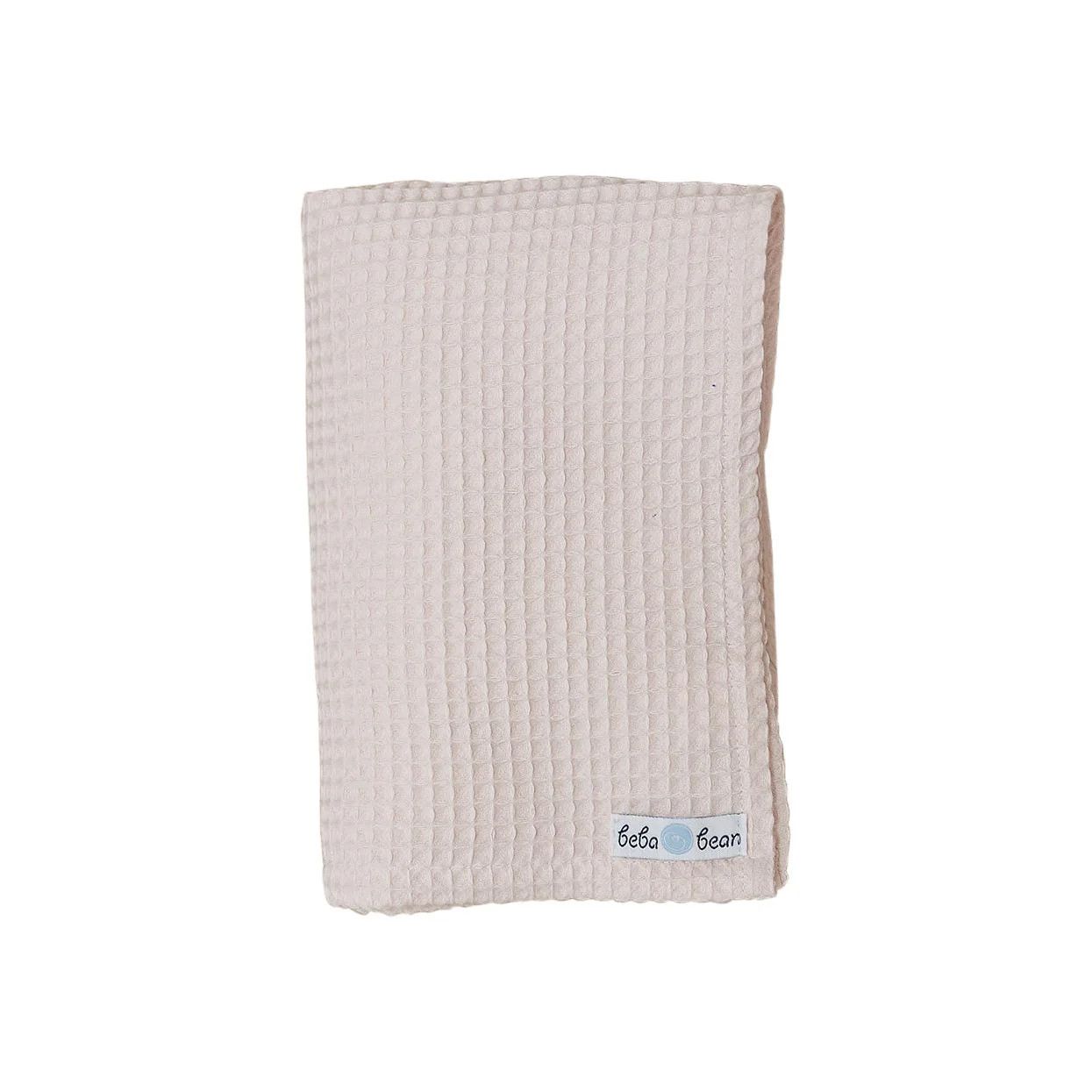Beba Bean Waffle Weave Blanket Pink
