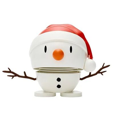 Hoptimist Holiday Santa Snowman S White