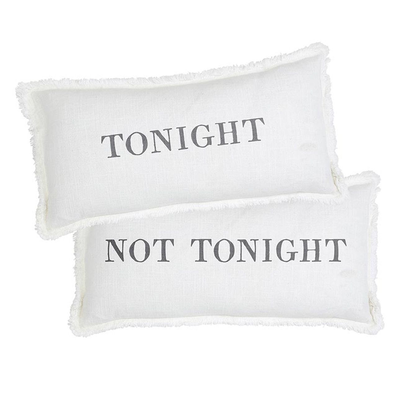 Santa Barbara Design Face to Face Lumbar Pillow - Tonight/Not Tonight