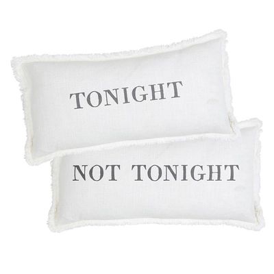 Santa Barbara Design Face to Face Lumbar Pillow - Tonight/Not Tonight