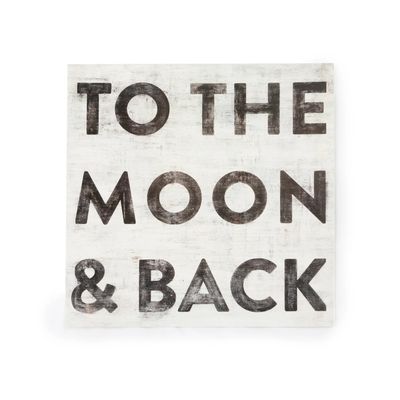 To The Moon and Back Art Poster 12x12"