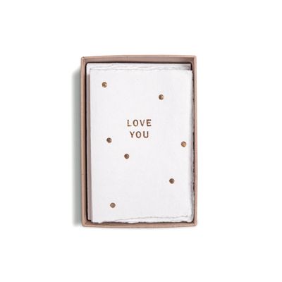 Deckled Gold Foil Cards and Envelope