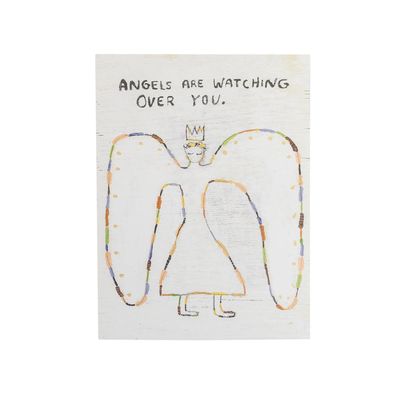 Angels Are Watching Art Poster 12x16"