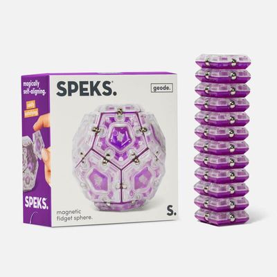 Speks Geode Magnetic Fidget Sphere - Purple Quartz