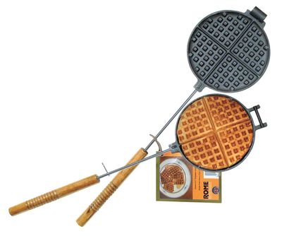 Rome Chuckwagon Waffle Iron - Cast Iron