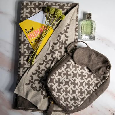Pink Lemonade Chain - Dk Brown/Linen Travel Set