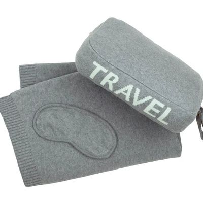 Pink Lemonade Words - Travel - Med Grey/Neptune Mint Travel Set