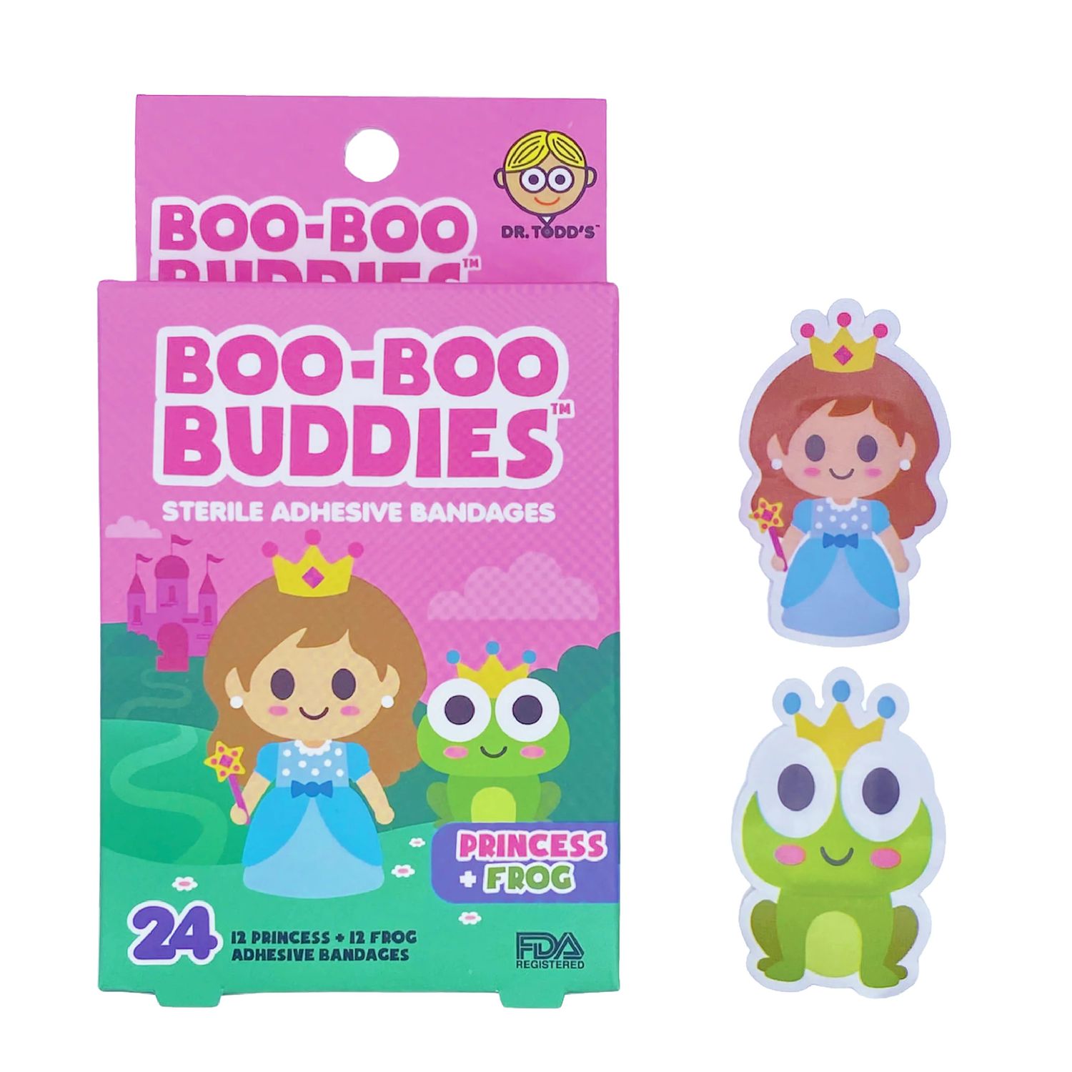 Boo-Boo Buddies Princess and Frog Bandges