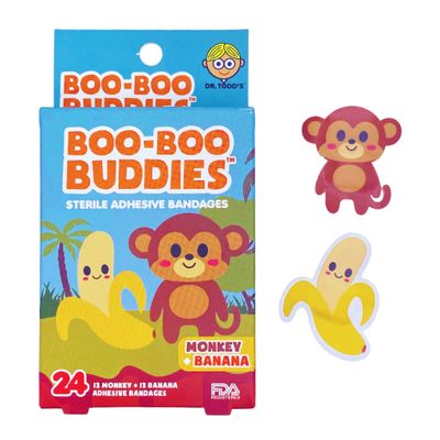 Boo-Boo Buddies Monkey and Banana Bandages