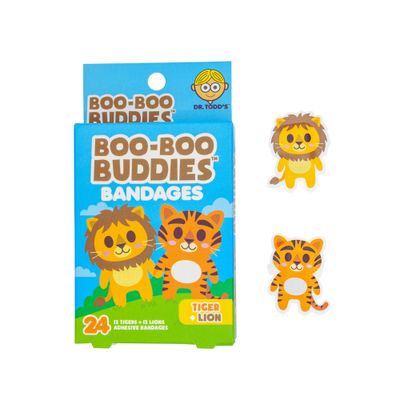 Boo-Boo Buddies Tiger and Lion Bandages
