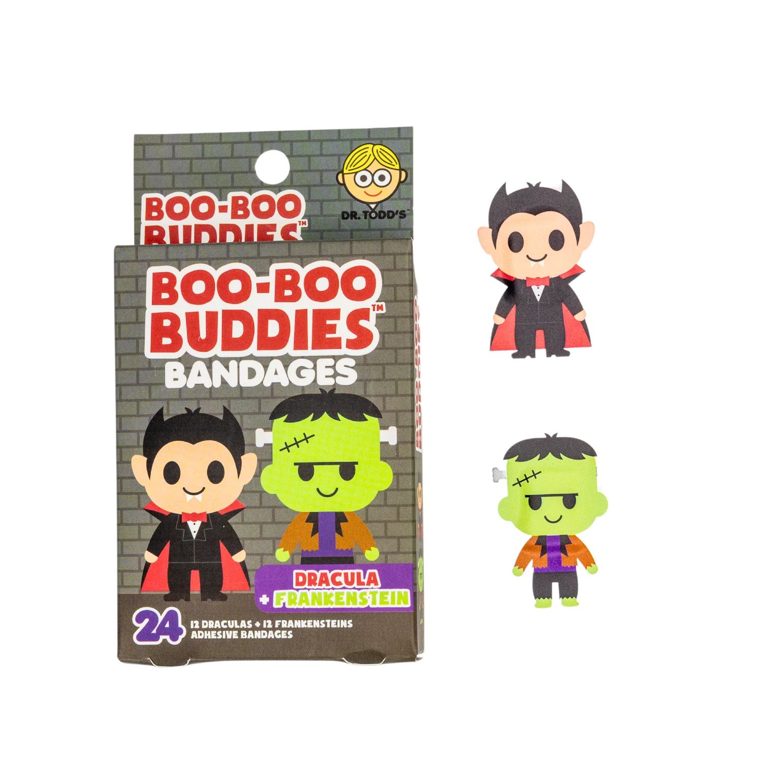 Boo-Boo Buddies Dracula and Frankenstein Bandages