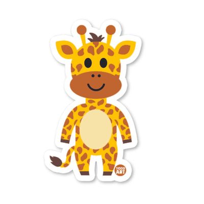Boo-Boo Buddies Giraffe Vinyl Sticker