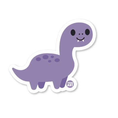 Boo-Boo Buddies Brontosaurus Dinosaur Vinyl Sticker