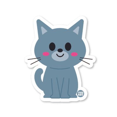 Boo-Boo Buddies Cat Vinyl Sticker