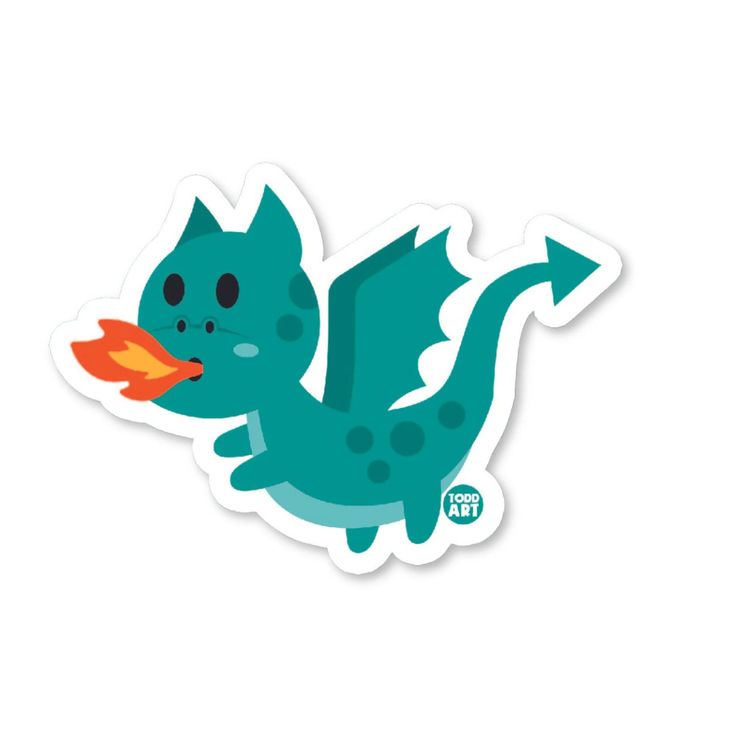 Boo-Boo Buddies Dragon Vinyl Sticker