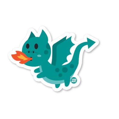 Boo-Boo Buddies Dragon Vinyl Sticker
