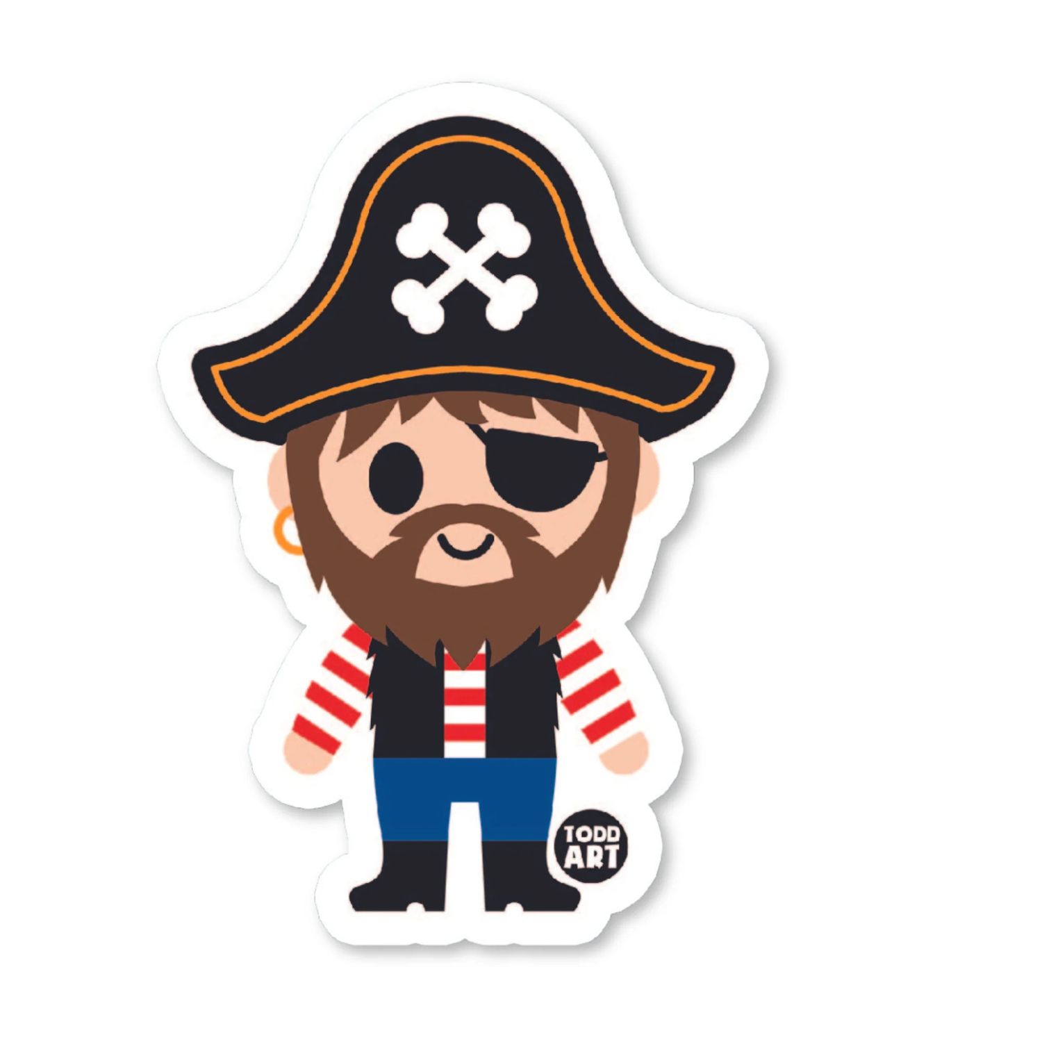 Boo-Boo Buddies Pirate Vinyl Sticker