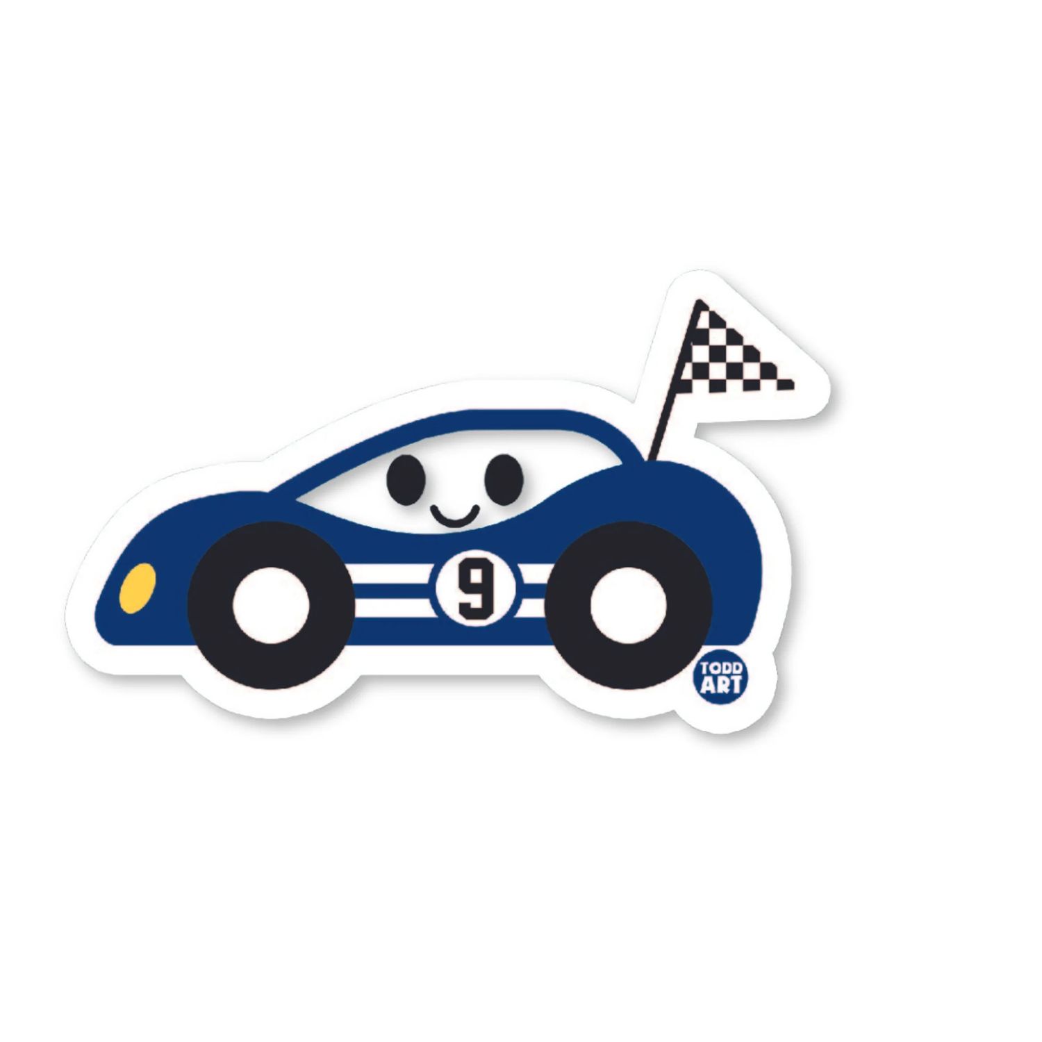Boo-Boo Buddies Race Car Sticker