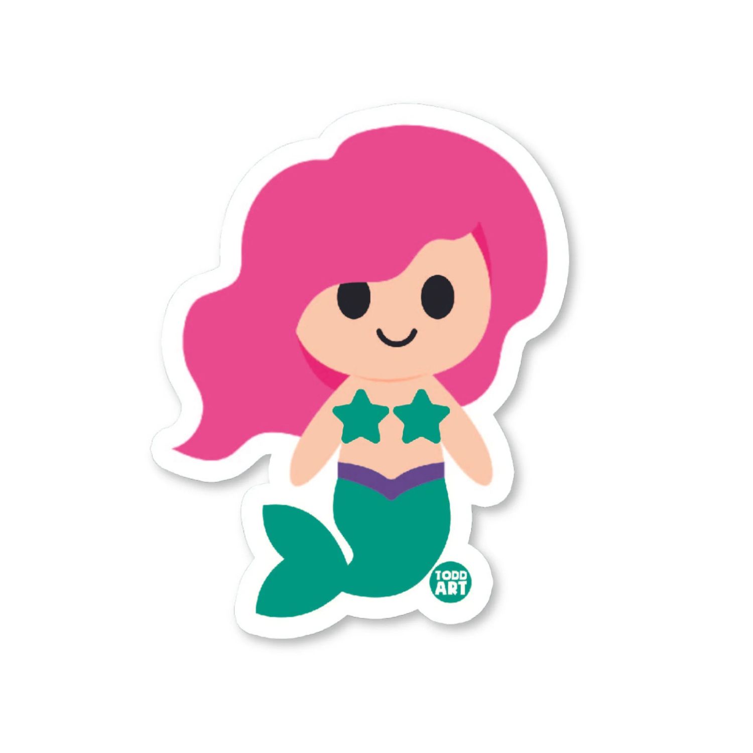 Boo-Boo Buddies Mermaid Vinyl Sticker