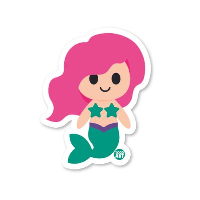 Boo-Boo Buddies Mermaid Vinyl Sticker