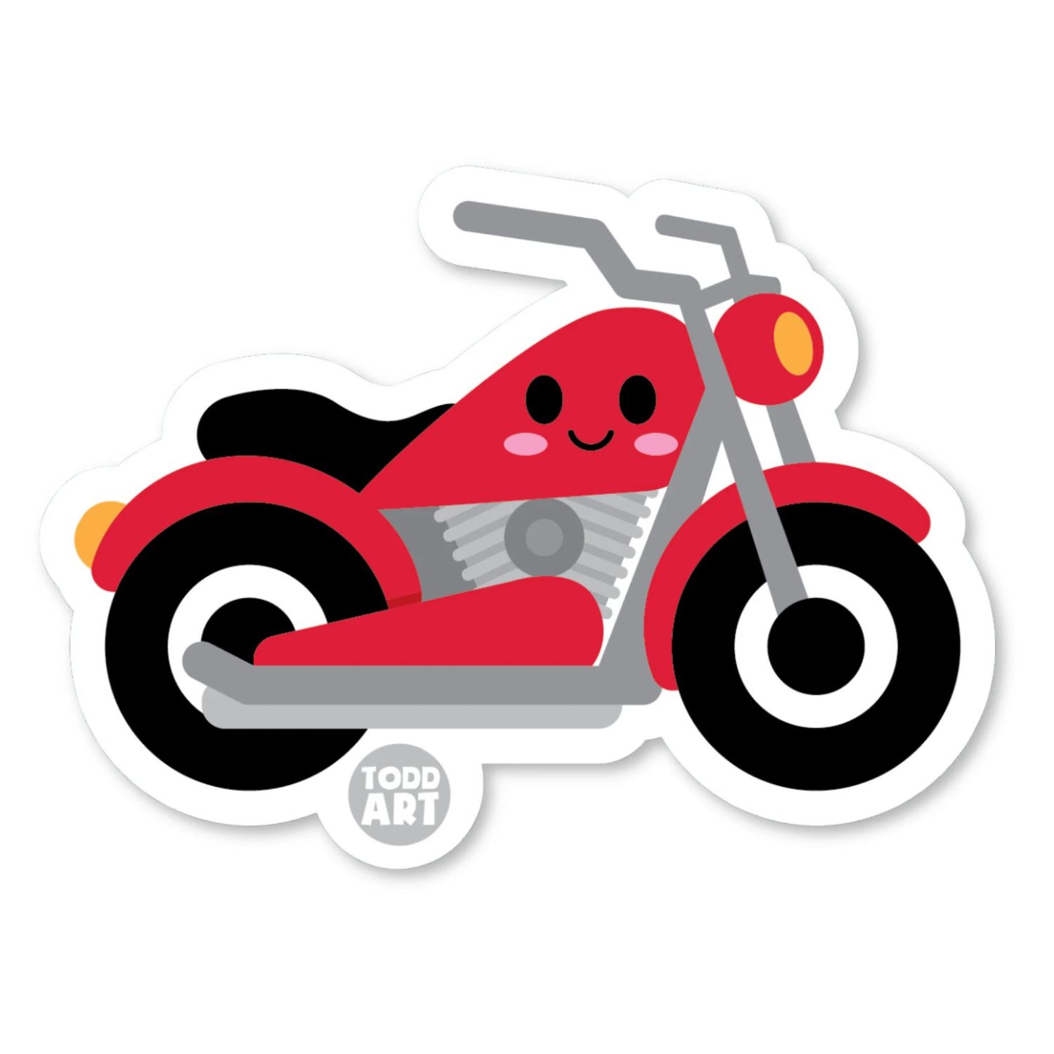 Boo-Boo Buddies Motorcycle Vinyl Sticker