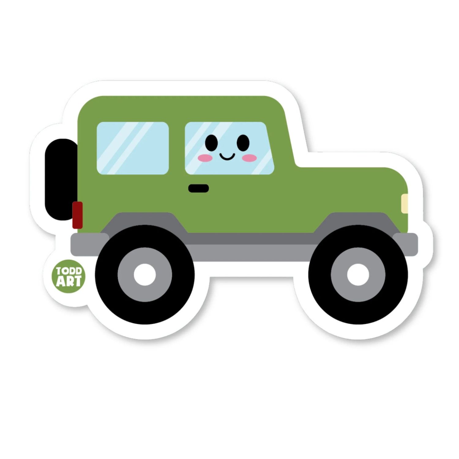 Boo-Boo Buddies Jeep Vinyl Sticker