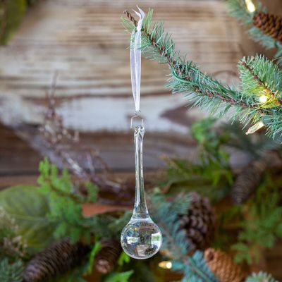 Glass Dew Drop Ornament