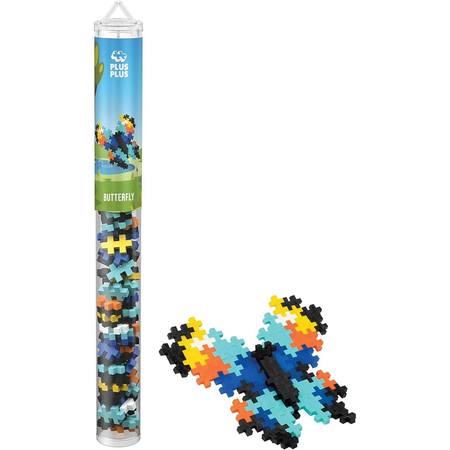 Plus-Plus Mini Maker Tube - 70pc Butterfly