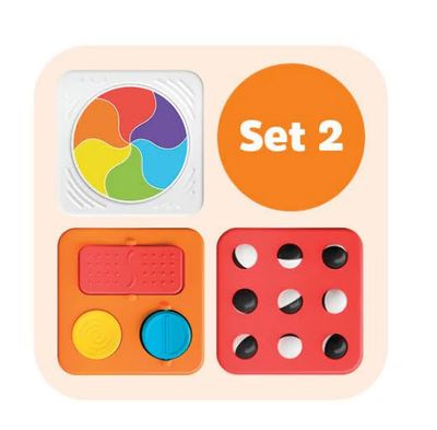 PlayTab Modular Activity Board - Sensory Set 2 (Trackball/Color Wheel/Switches)