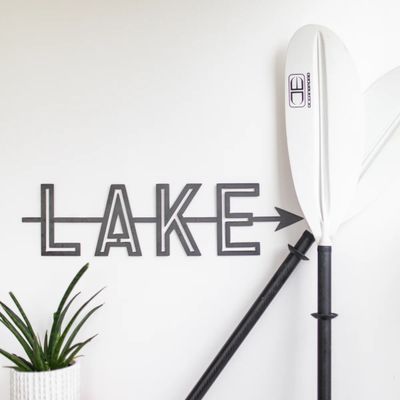 Lake Arrow Metal Wall Decor