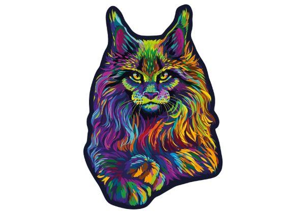 Wooden City -  Rainbow Wild Cat L