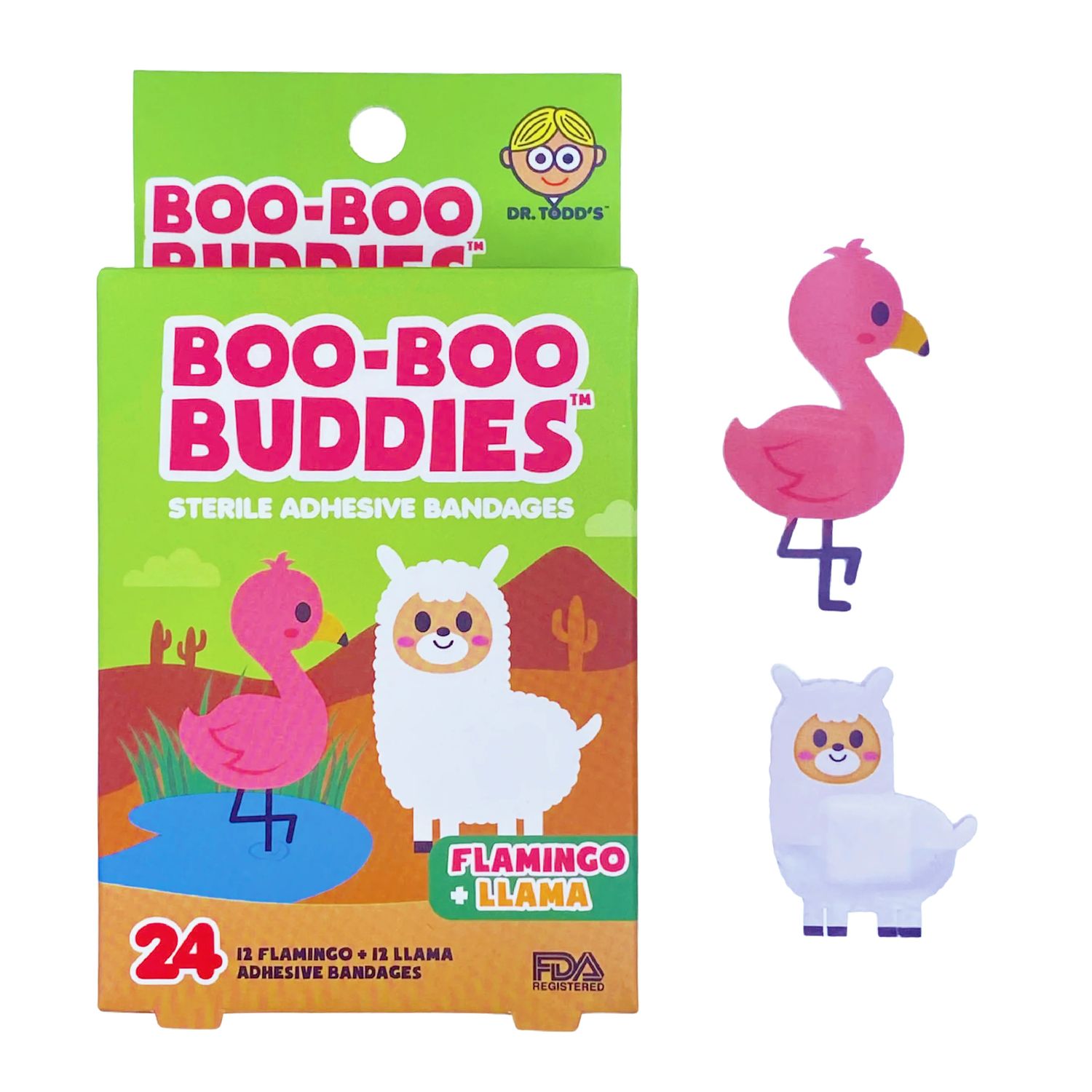 Boo-Boo Buddies Flamingo and Llama Bandages