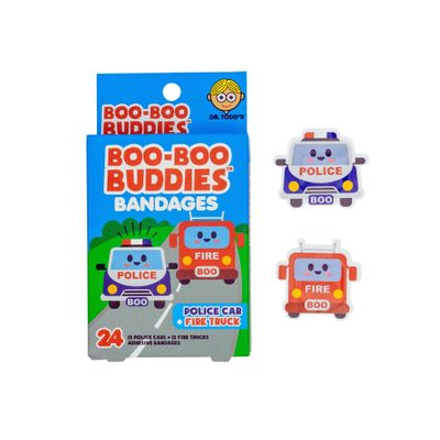 Boo-Boo Buddies Police Car and Fire Truck Bandages
