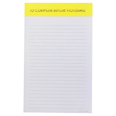 To Complete Before Pickleball Notepad