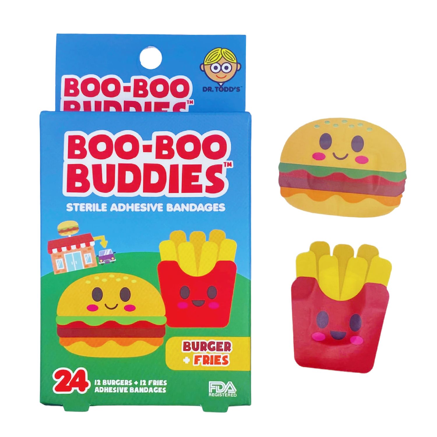 Boo-Boo Buddies Burger and Fries Bandages