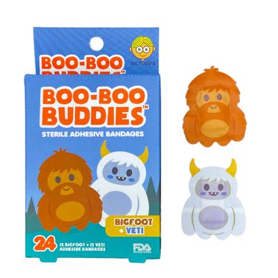 Boo-Boo Buddies Bigfoot and Yeti Bandages