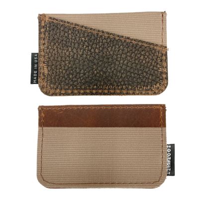 Zootility Leather Card Holder-Tan