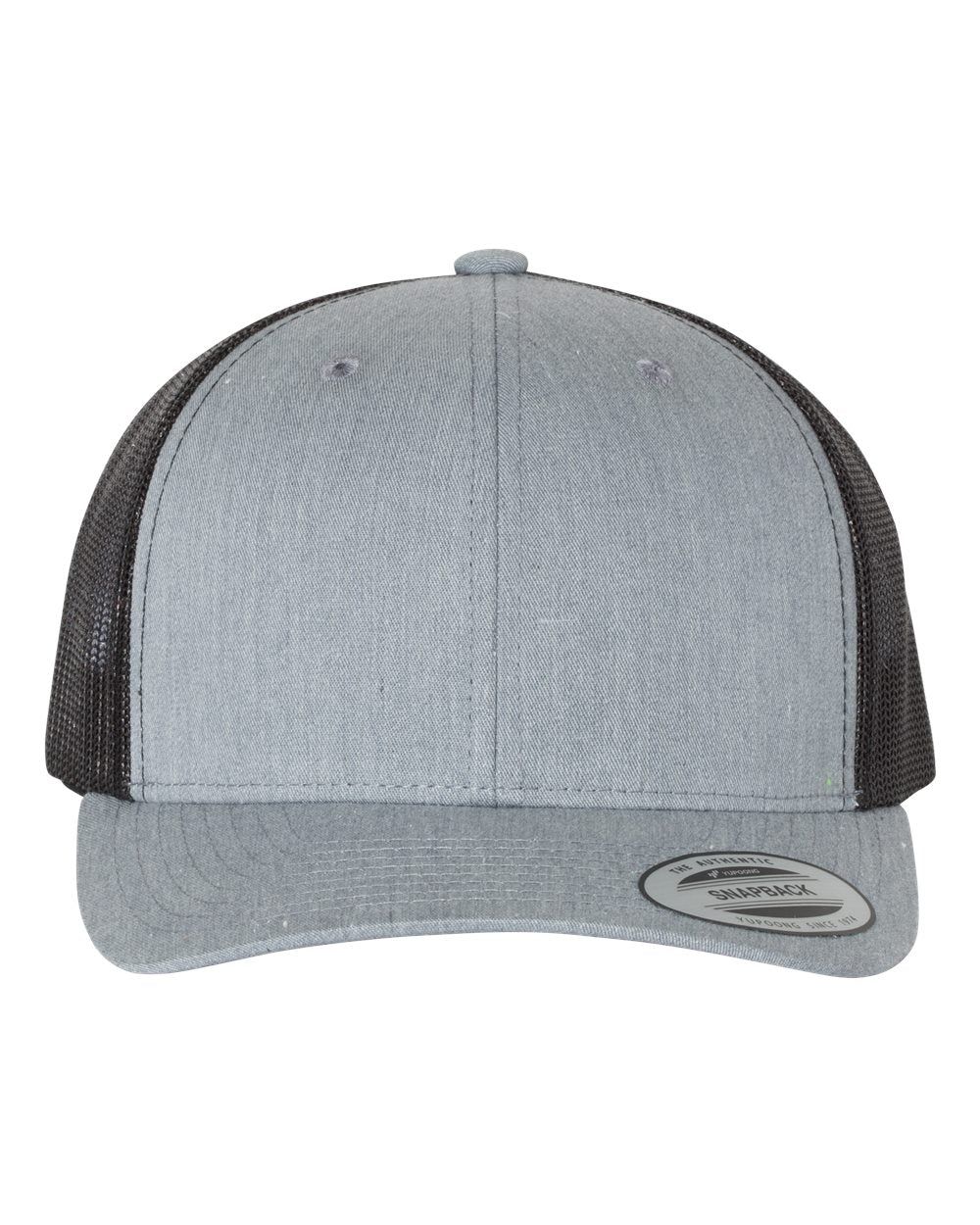 Zootility Retro Trucker Cap w/ Petoskey Leather Patch - Heather Gray/Black